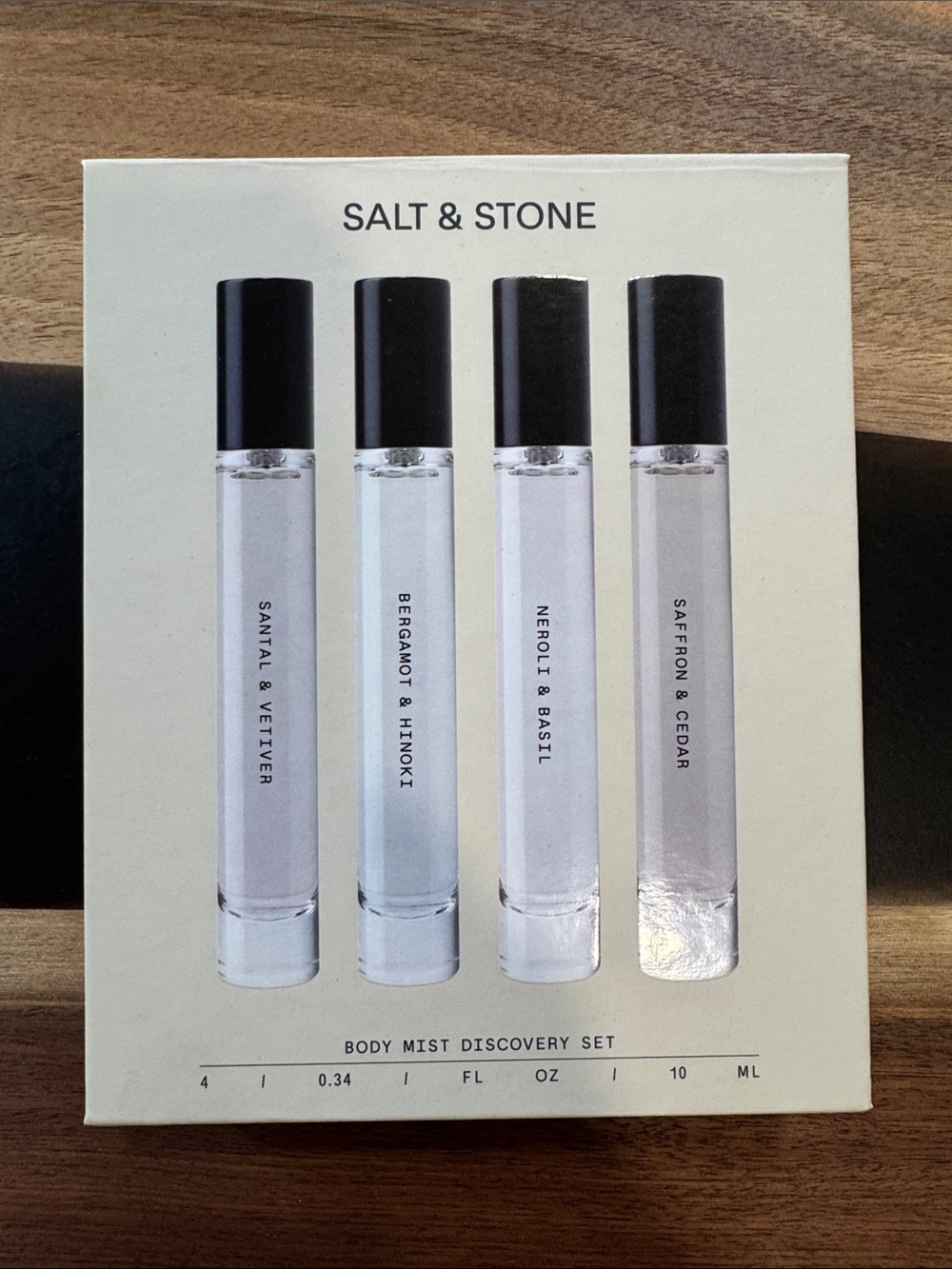 Salt & Stone Body Mist Discovery Set — Clear Travel Mists